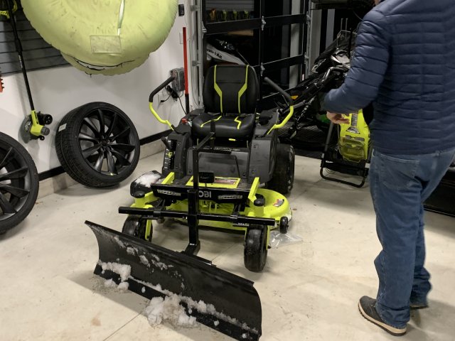 Roybi Zero Turn with Snow Plow